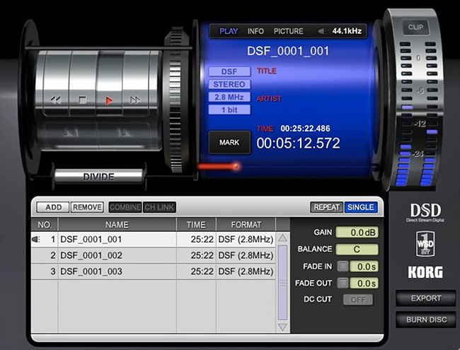 Dsd Rig EDGED : DSD 포맷, DFF, DXD, DST, DSF